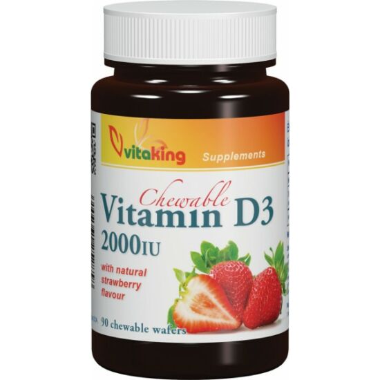 D-vitamin 2000NE epres rágótabletta 90db
